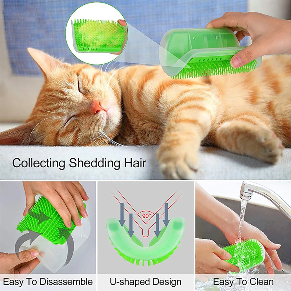 Groom Guru: rascador y herramienta de aseo multifuncional para gatos