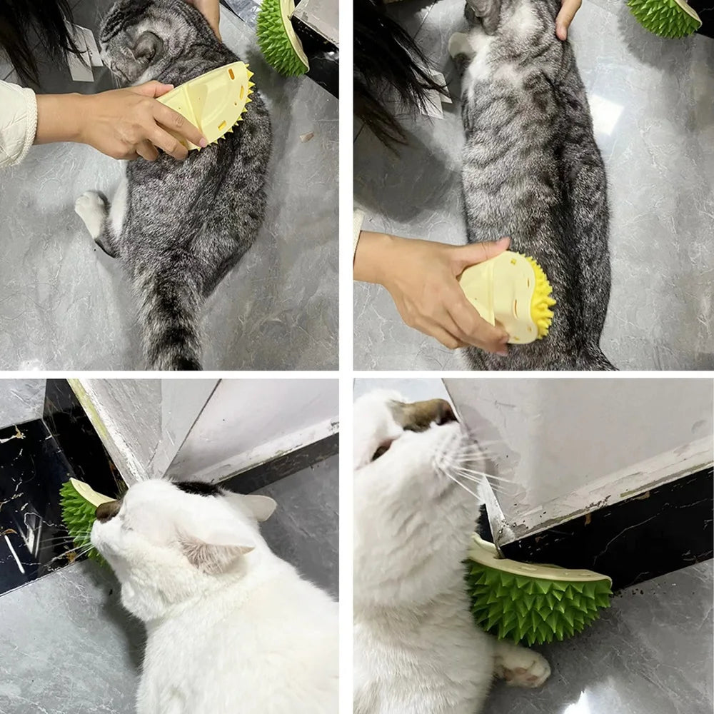 Groom Guru: rascador y herramienta de aseo multifuncional para gatos